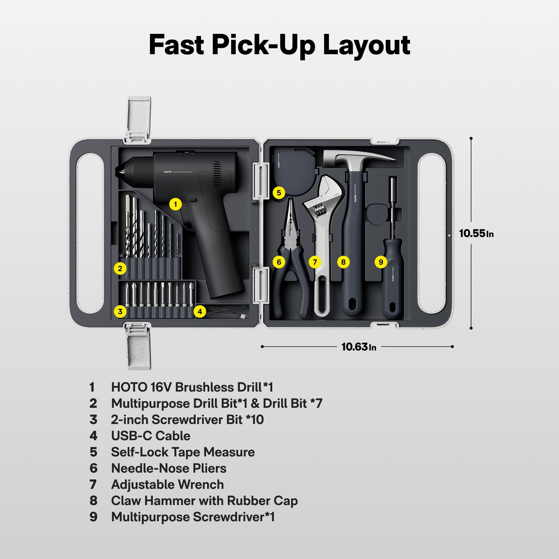 16V Brushless Drill Tool Kit-11