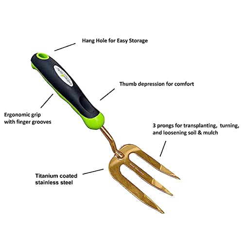 Titanium Hand Weeder Fork Tool-3
