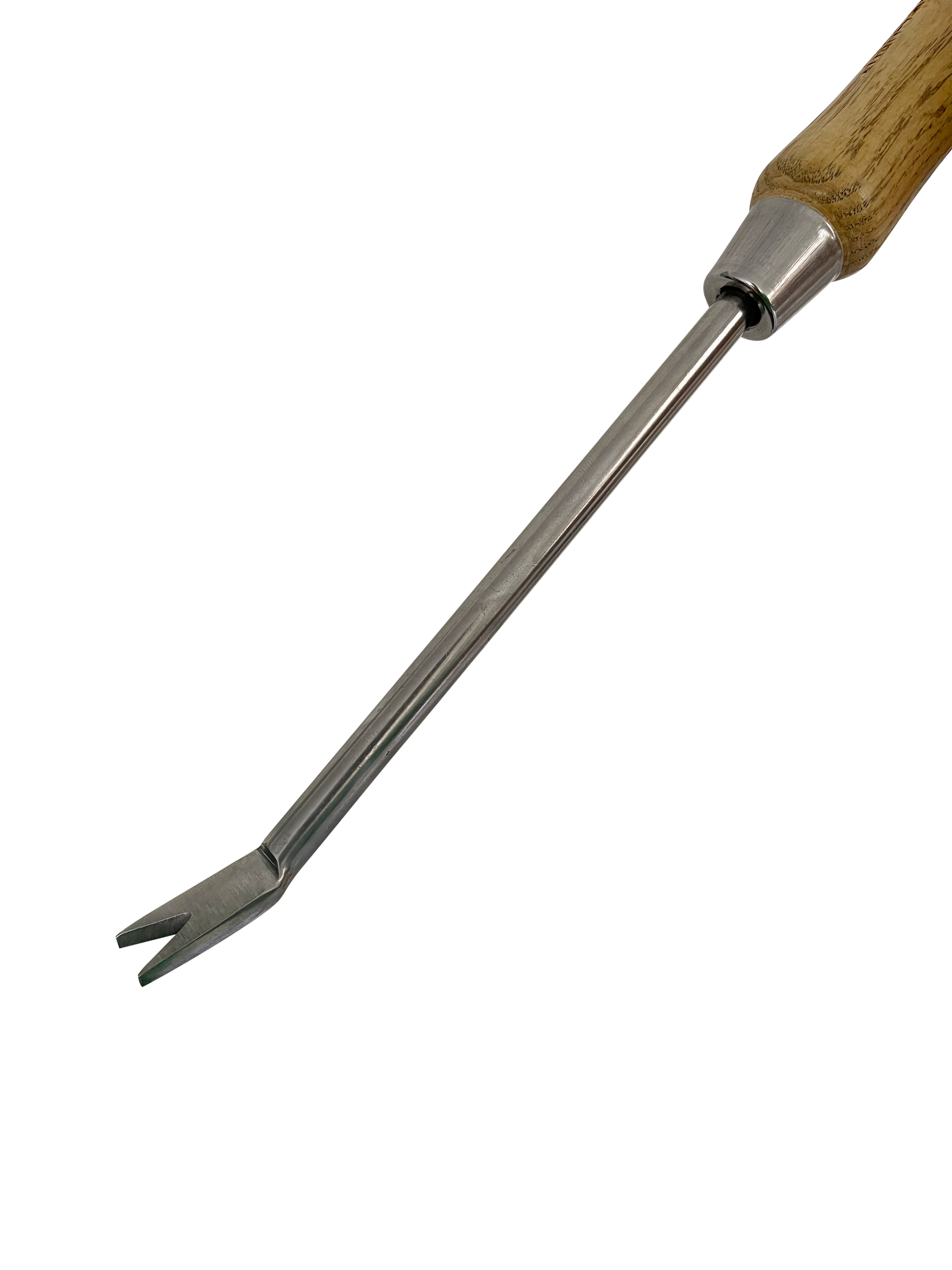Stainless Steel Garden Dandelion Weeder (classic wood handle)-4