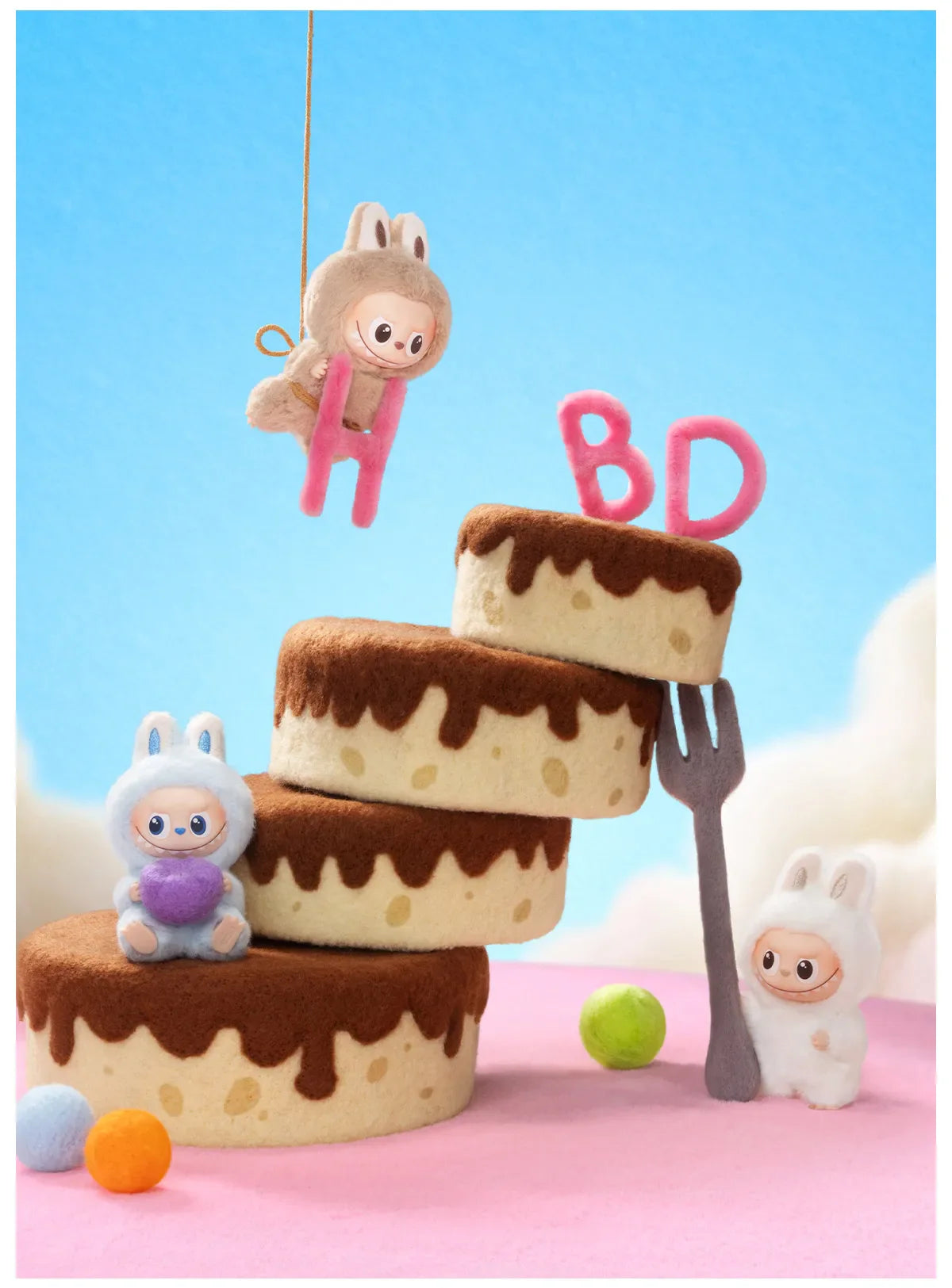 Pop Mart Labubu Pin for Love Series Blind Box (N-Z) Blue-10