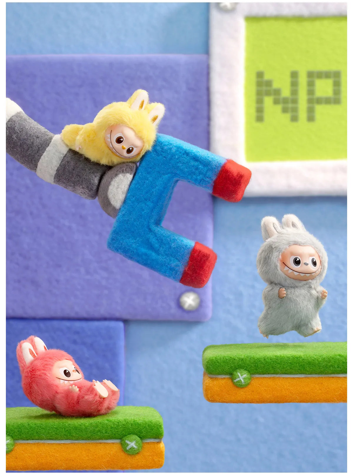 Pop Mart Labubu Pin for Love Series Blind Box (N-Z) Blue-11