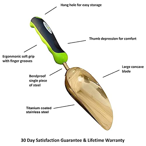 Titanium Garden Scoop Trowel-4