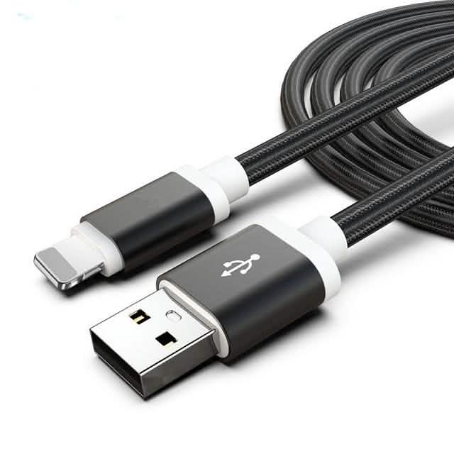 3-Pack: 10FT Heavy Duty Braided iPhone Lightning USB Cable-2
