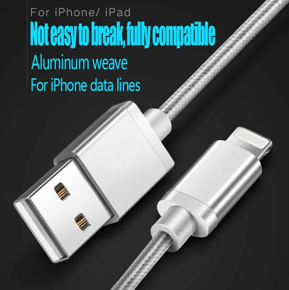 3-Pack: 10FT Heavy Duty Braided iPhone Lightning USB Cable-8