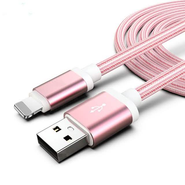 3-Pack: 10FT Heavy Duty Braided iPhone Lightning USB Cable-4
