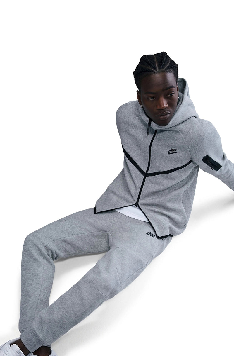 Nike Mens Tech Fleece Joggers - Heather Grey-4