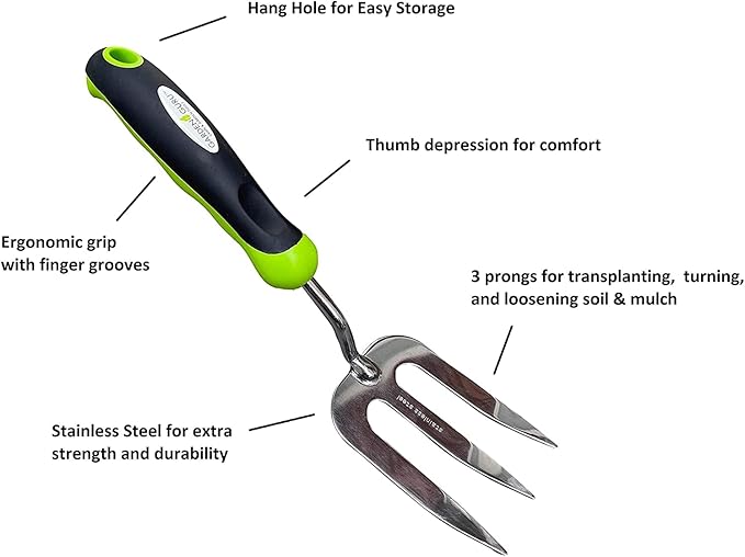 Weeding Set - Includes Dandelion Weeder, Weeding Fork, Patio Crack Weeder-3