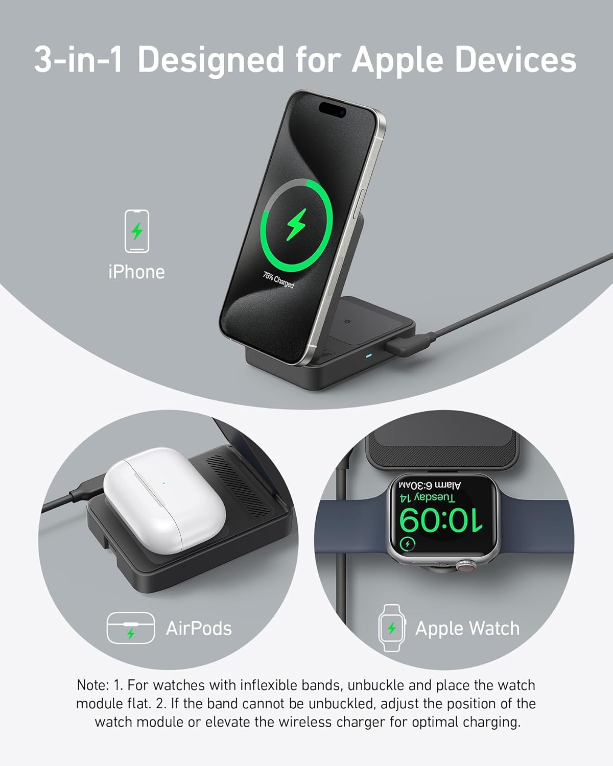 Anker MagGo Wireless Charging Station (Foldable 3-in-1)-11