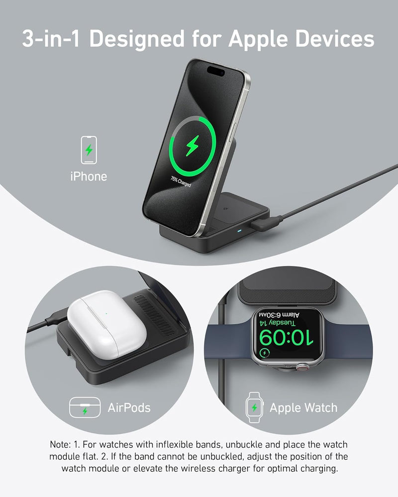 Anker MagGo Wireless Charging Station (Foldable 3-in-1)-11