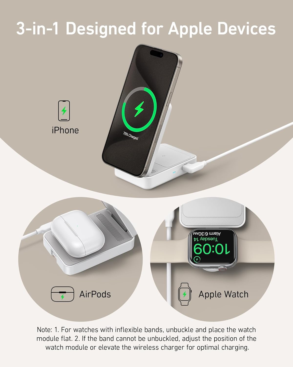 Anker MagGo Wireless Charging Station (Foldable 3-in-1)-5