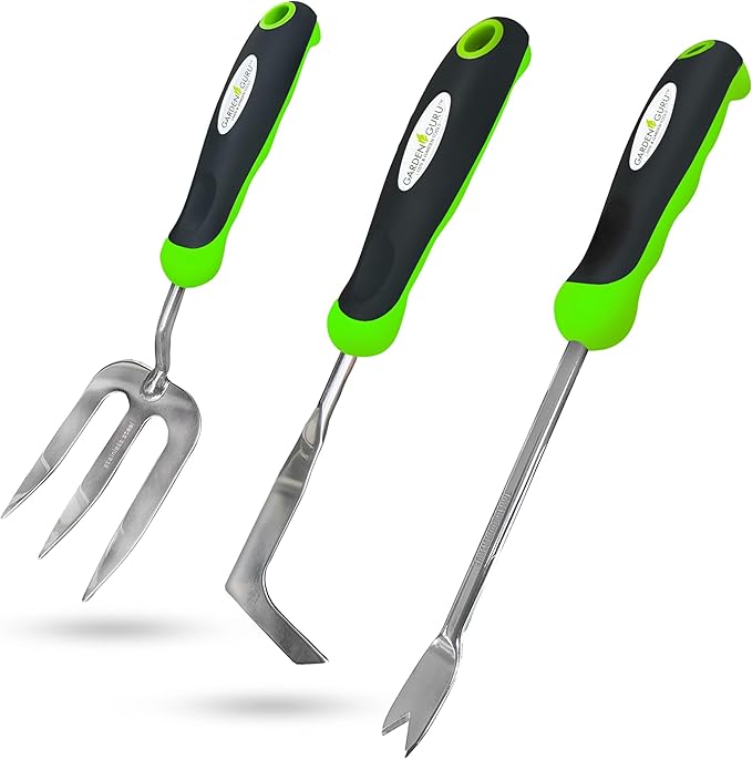 Weeding Set - Includes Dandelion Weeder, Weeding Fork, Patio Crack Weeder-1