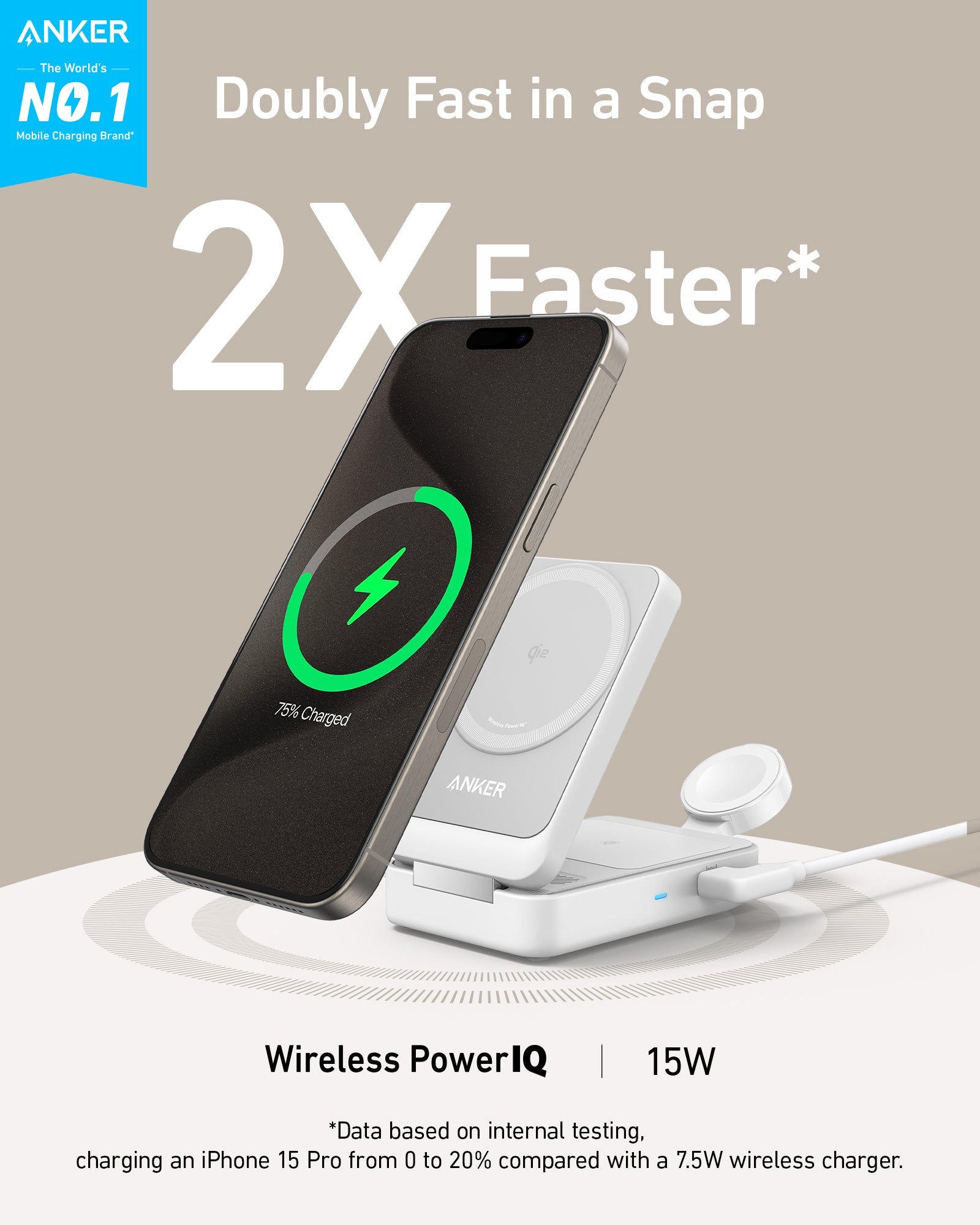 Anker MagGo Wireless Charging Station (Foldable 3-in-1)-2