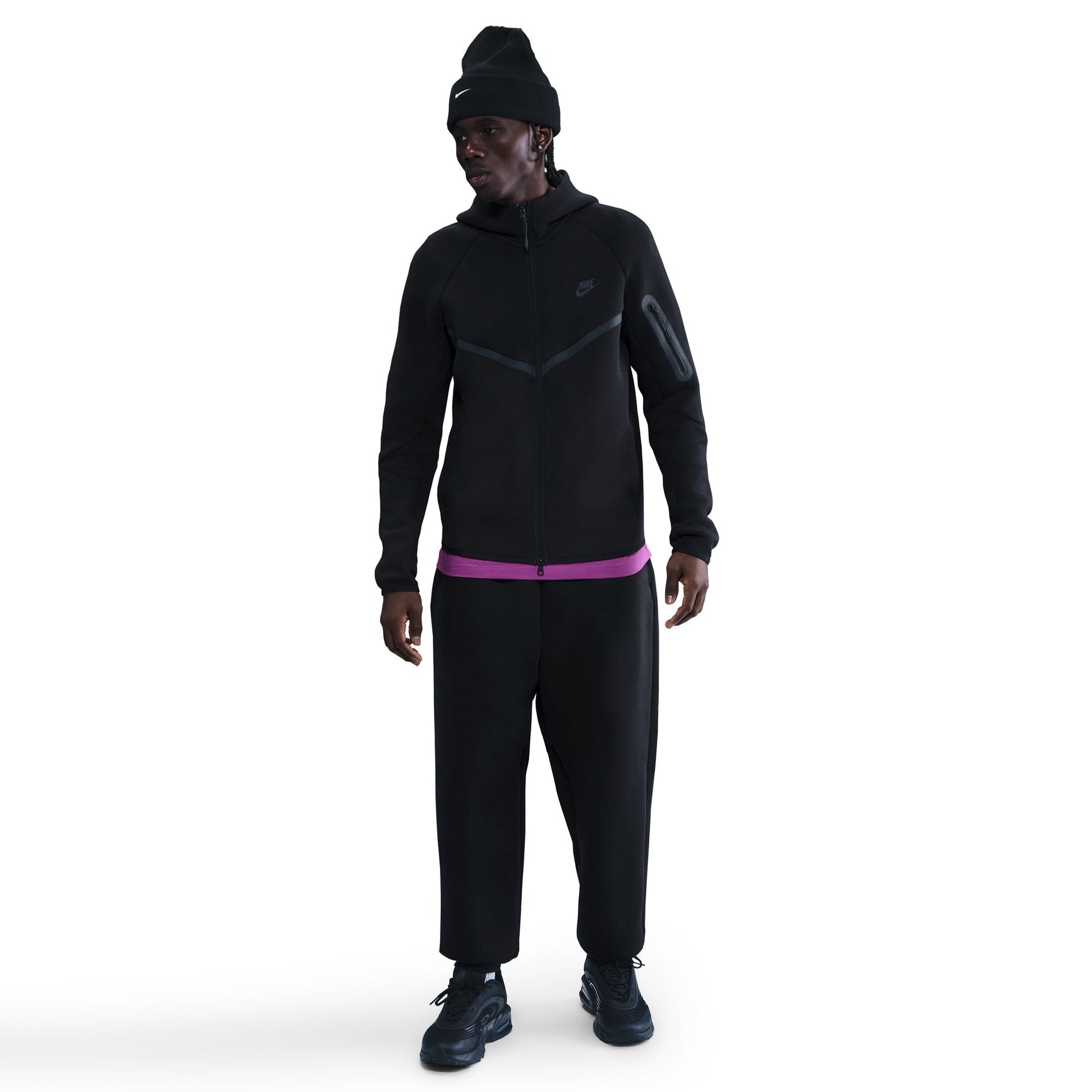 Nike Mens Tech Fleece Full Zip Runner Jacket - Black-1
