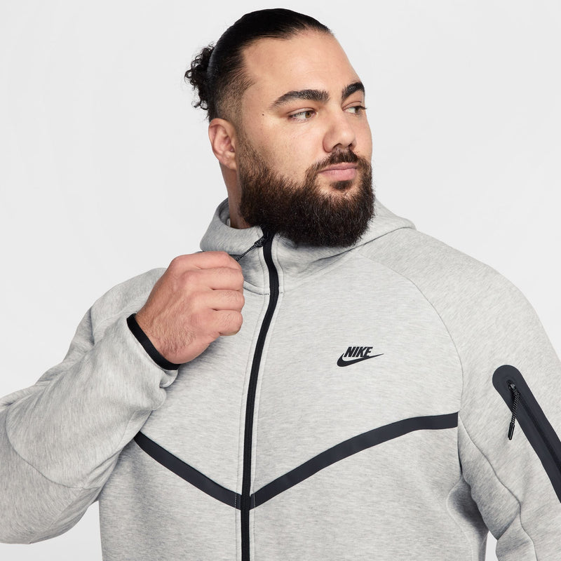 Nike Mens Tech Fleece Hoodie - Heather Grey-4