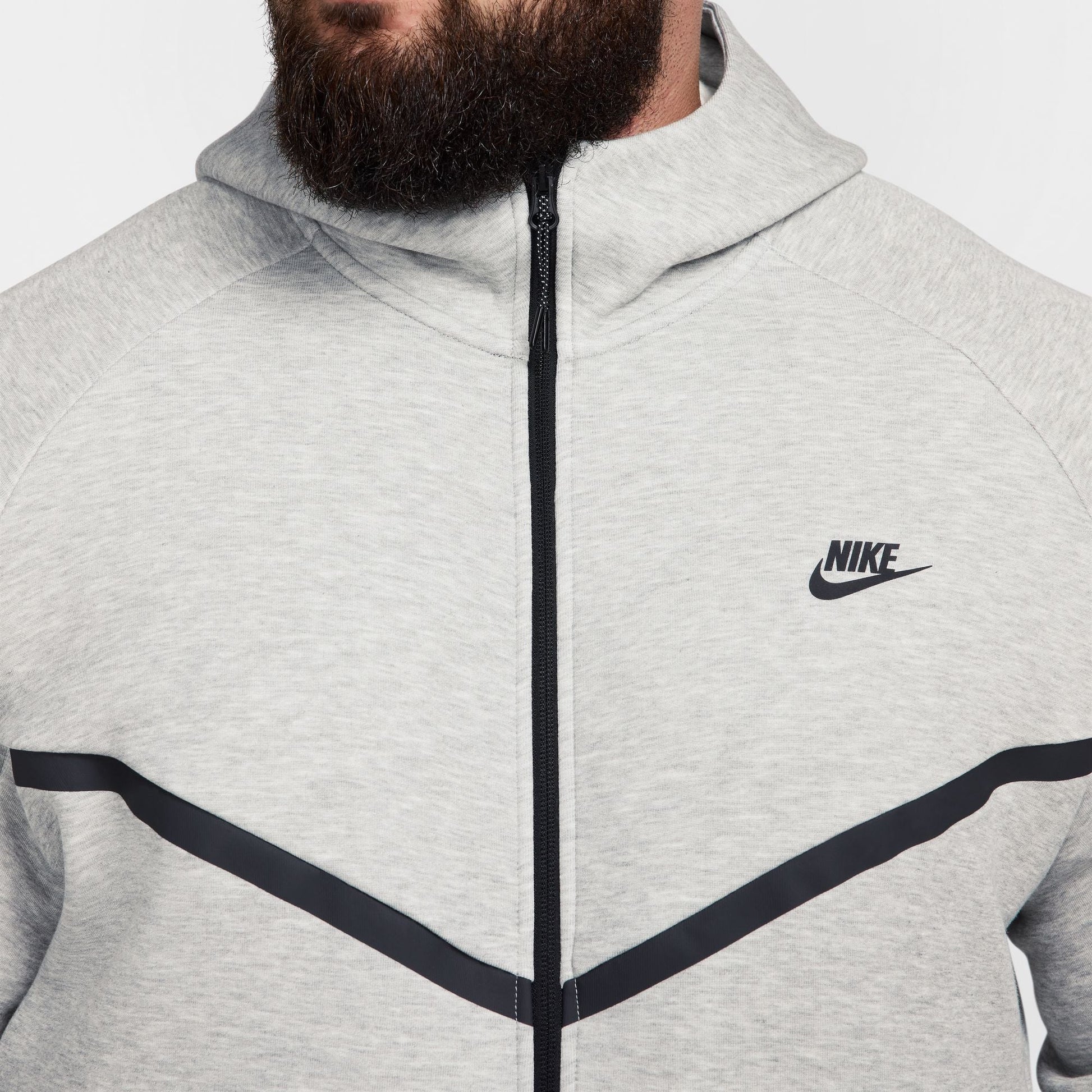 Nike Mens Tech Fleece Hoodie - Heather Grey-6