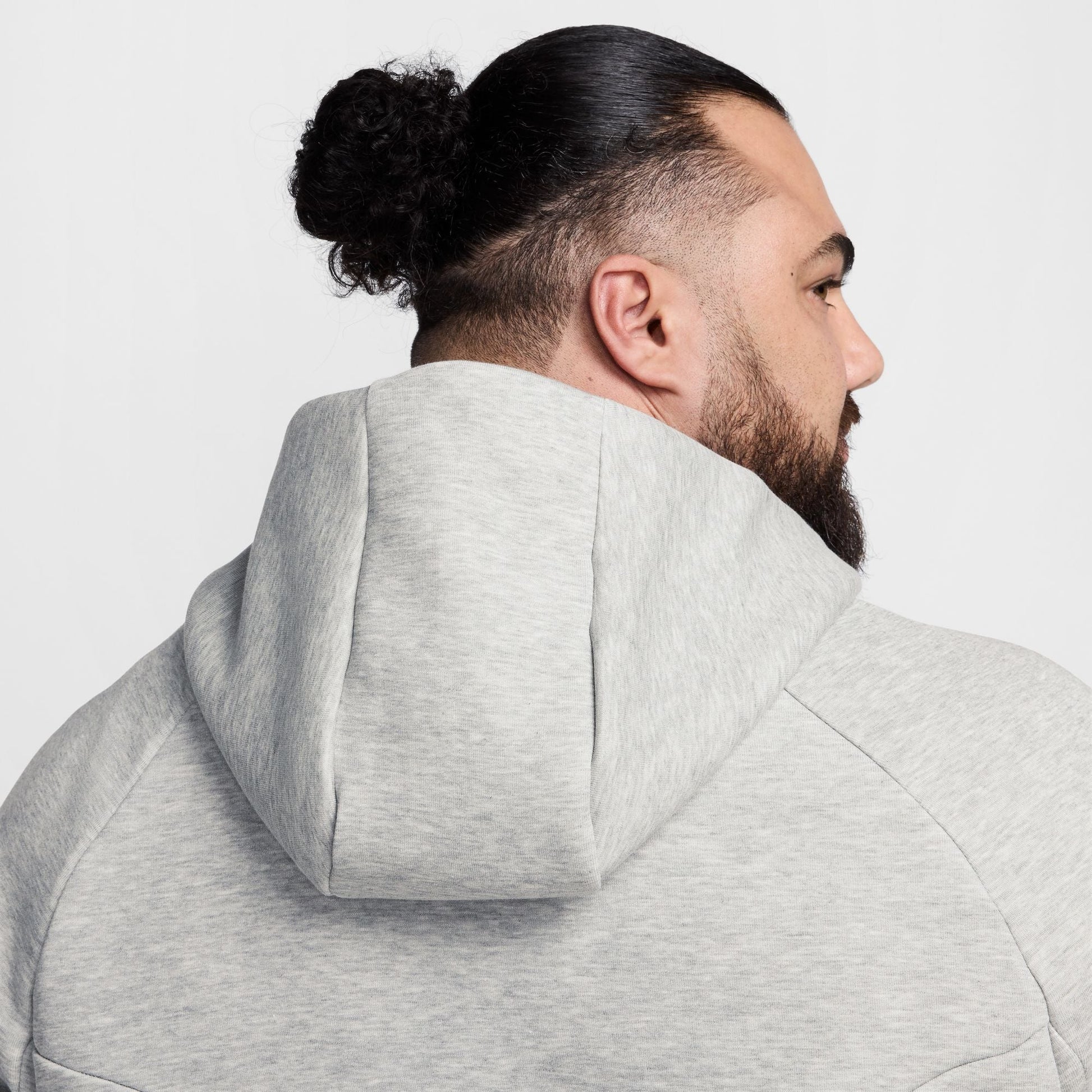Nike Mens Tech Fleece Hoodie - Heather Grey-5