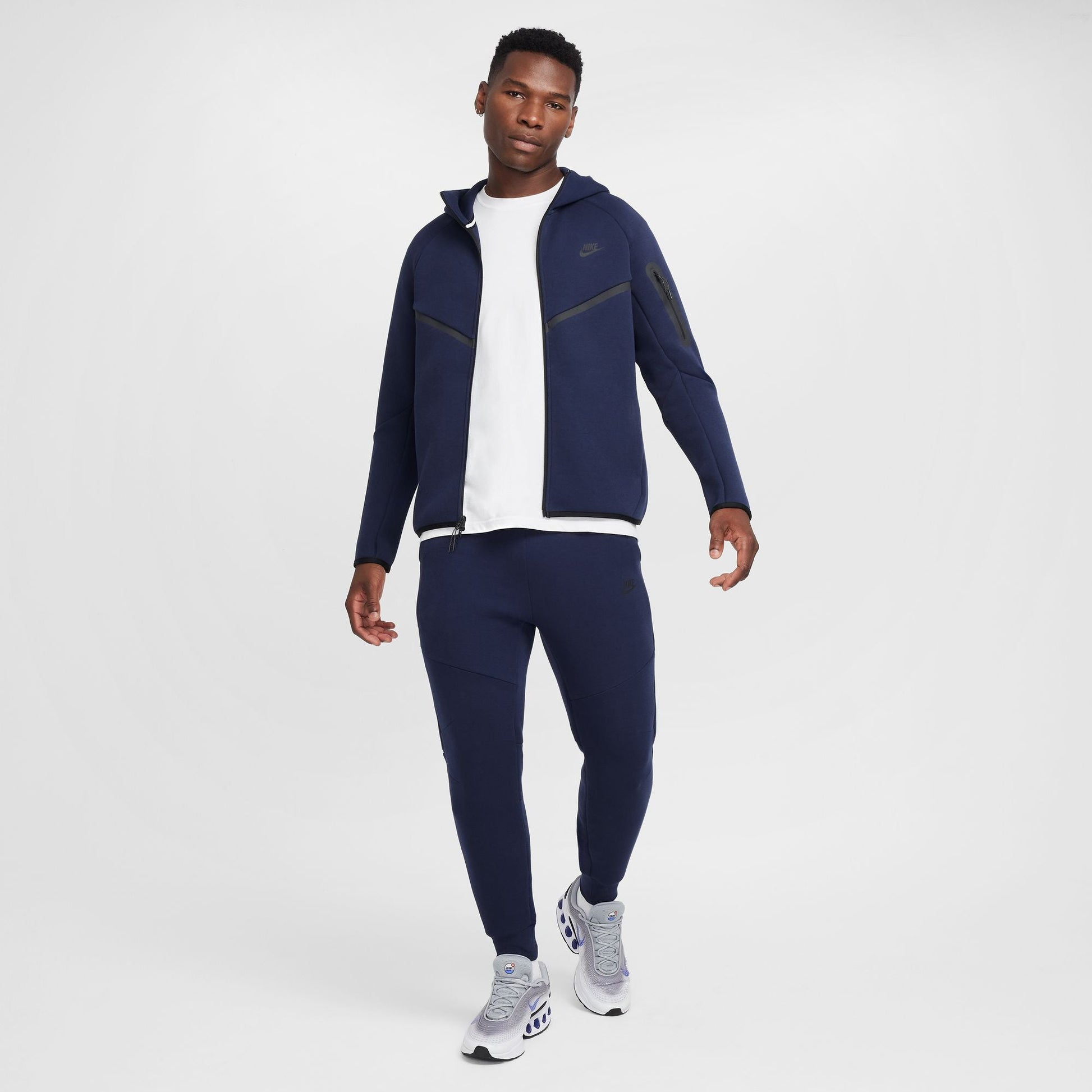 Nike Mens Tech Fleece Hoodie - Obsidian/Black-1
