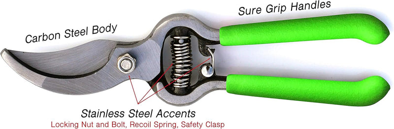 Classic Bypass Pruning Shears Clippers (Green)-4