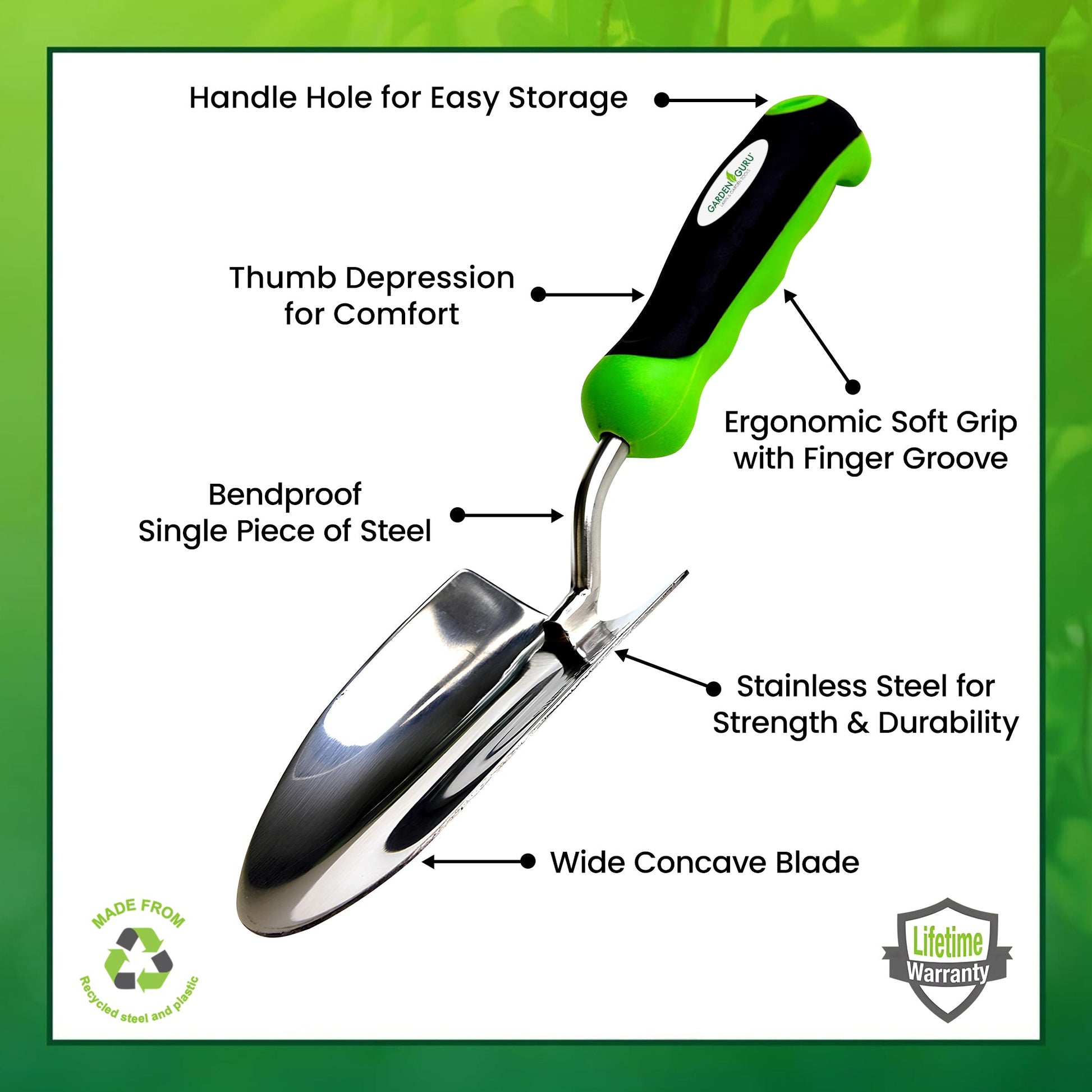 Stainless Steel Garden Trowel-3