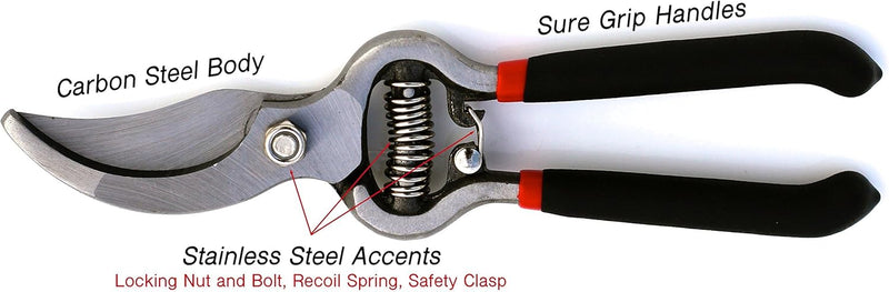Classic Bypass Pruning Shears Clippers (Black)-4
