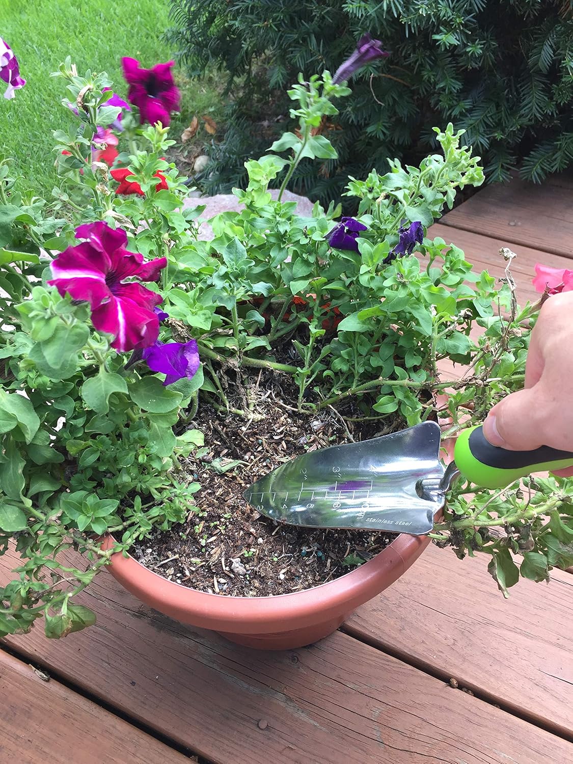 Titanium Garden Transplanter Trowel-4