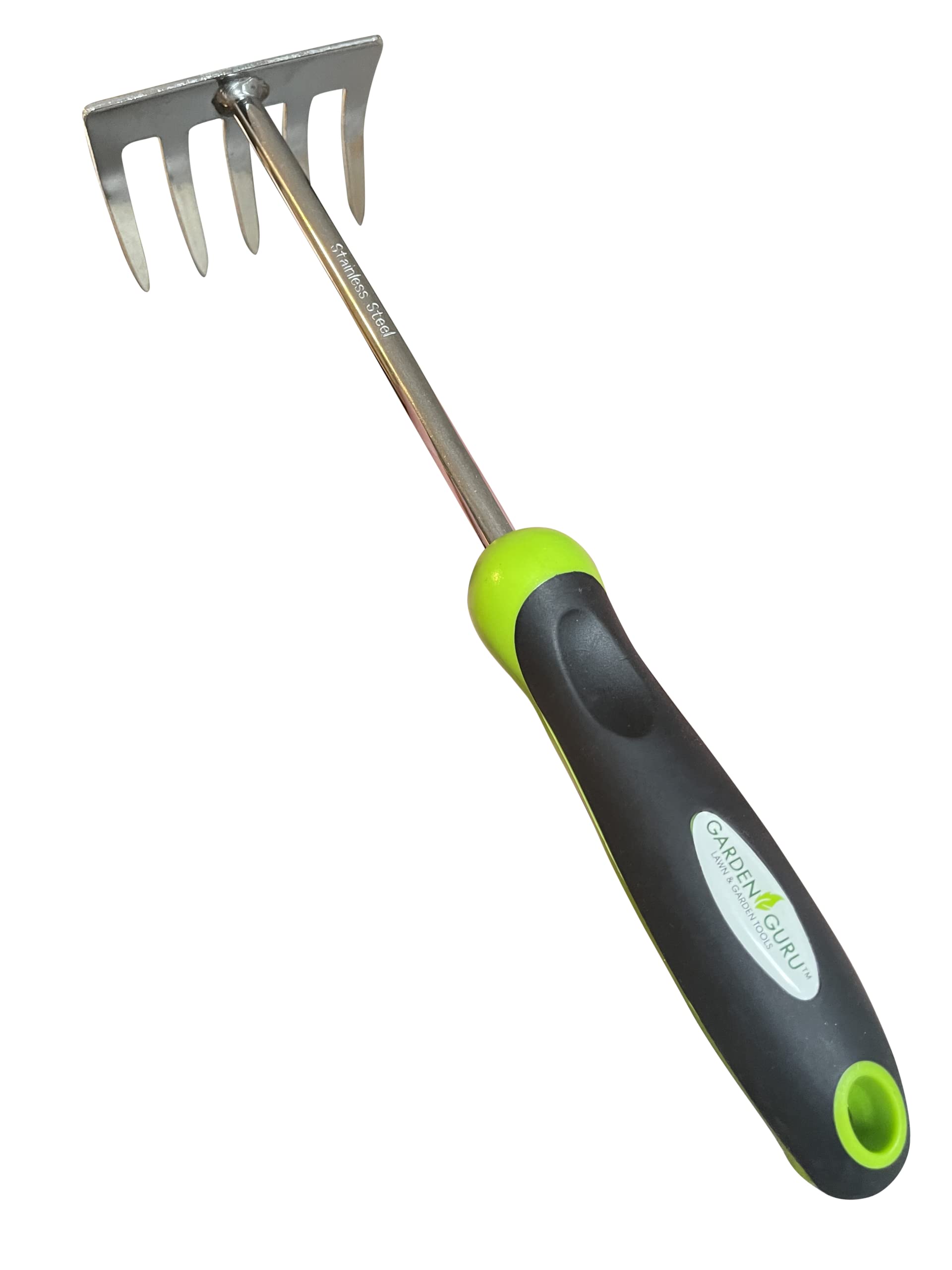 Stainless Steel 5 Tine Rake Cultivator Tiller Tool