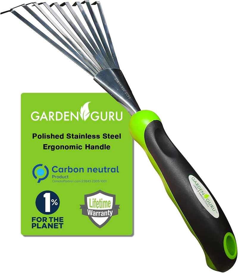 Stainless Steel Garden Hand Rake Tool-1