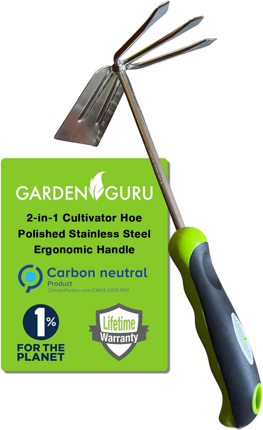 2-in-1 Garden Cultivator Rake Hoe Tiller Tool-1