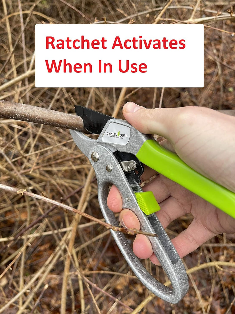 Ratchet Garden Pruning Shears Clippers-2