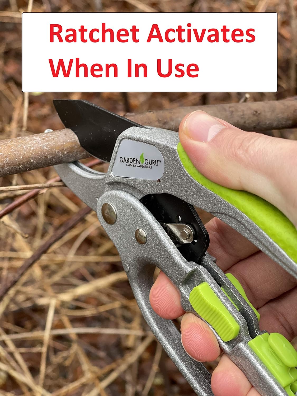 Ratchet Garden Pruning Shears Clippers Deluxe-3