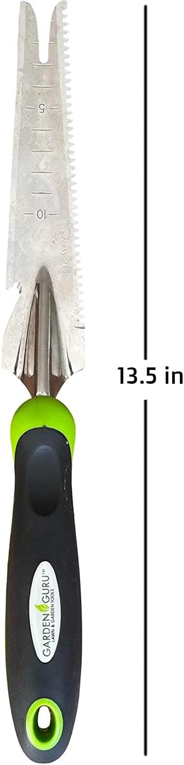 Stainless Steel 5-in-1 Garden Weeder Trowel-4