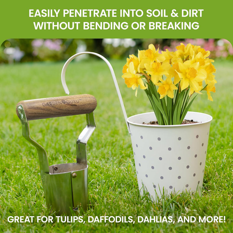 Garden Planting Set - Includes Classic Trowel, Transplanter, Bulb Planter-2