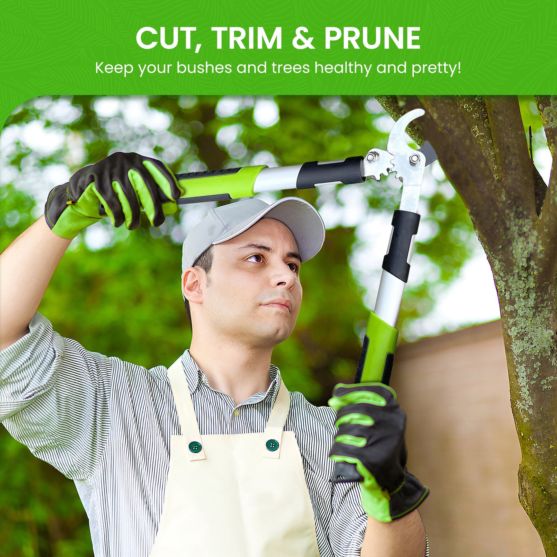 Power Bypass Gardening Loppers Tree Trimmer Clipper-2