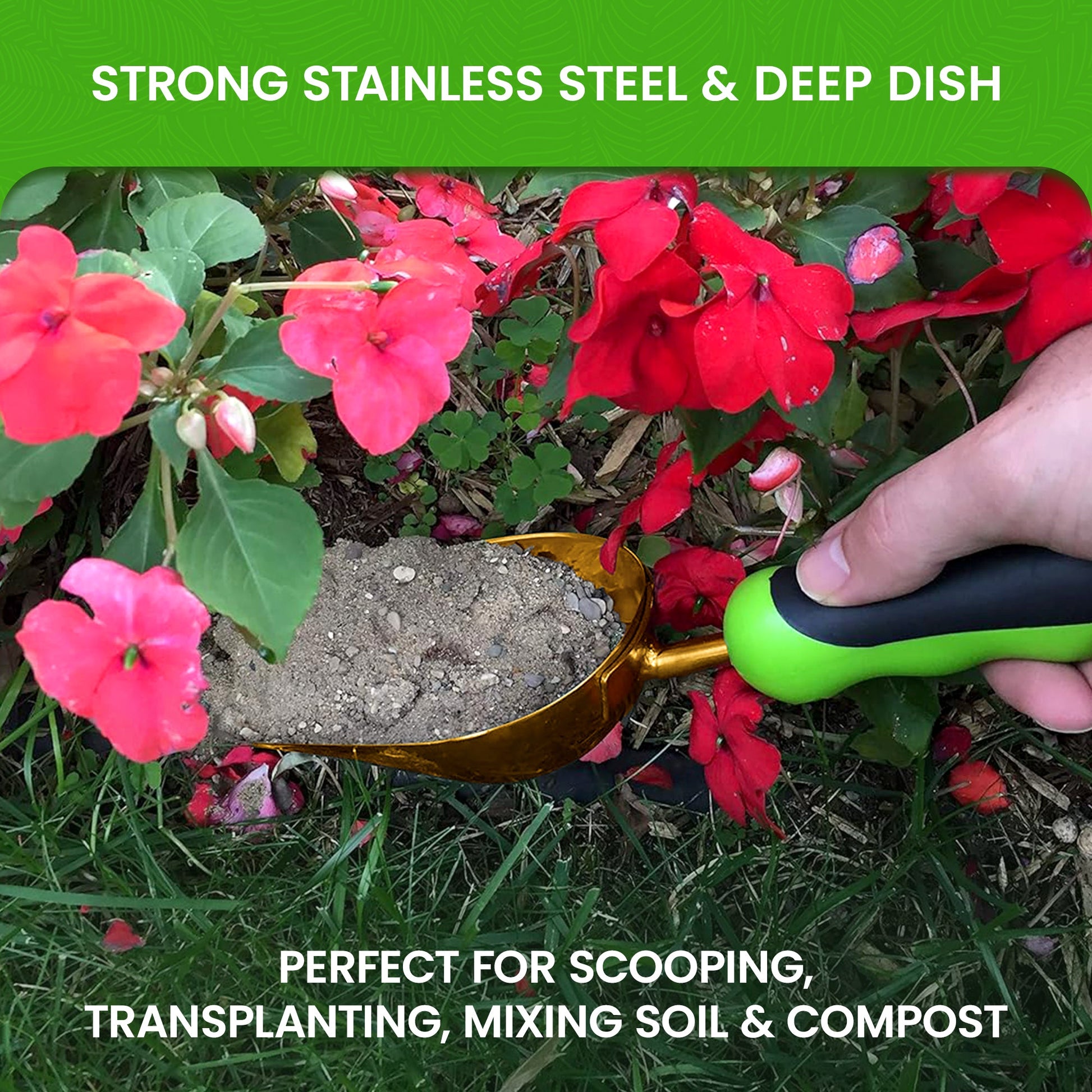 Titanium Garden Scoop Trowel-2
