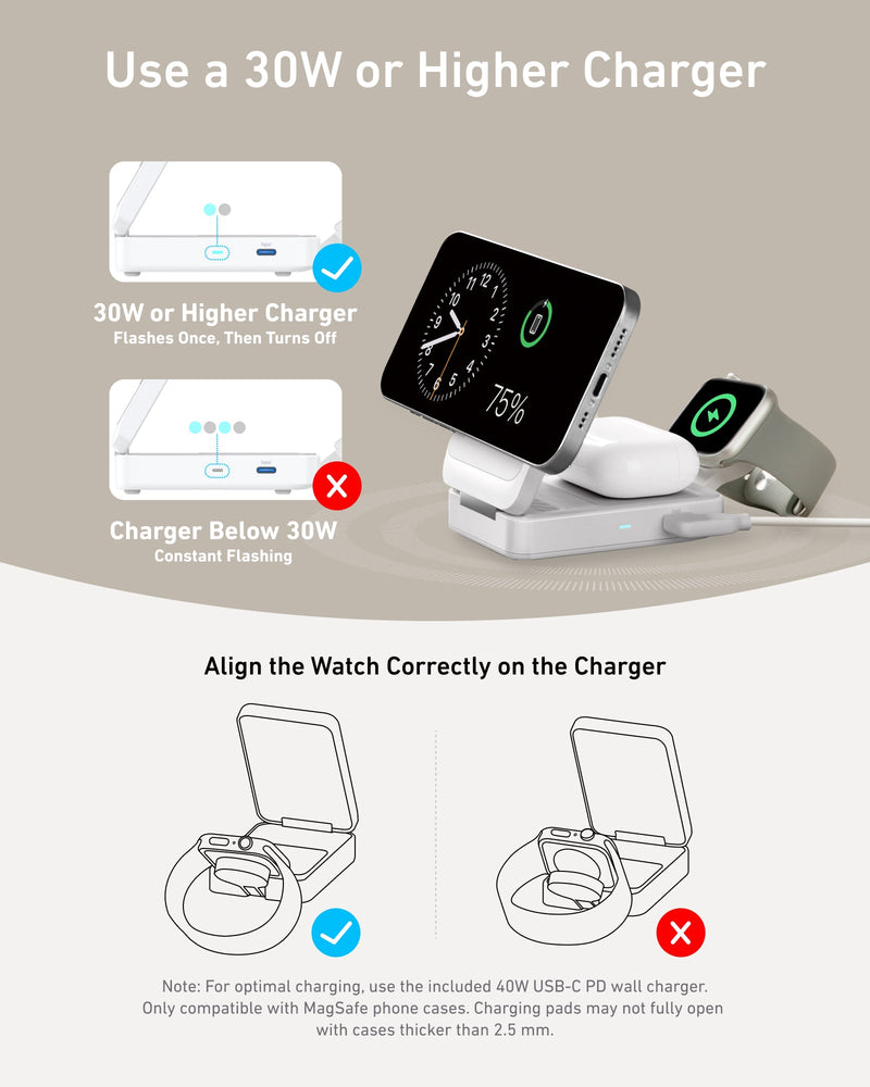 Anker MagGo Wireless Charging Station (Foldable 3-in-1)-10