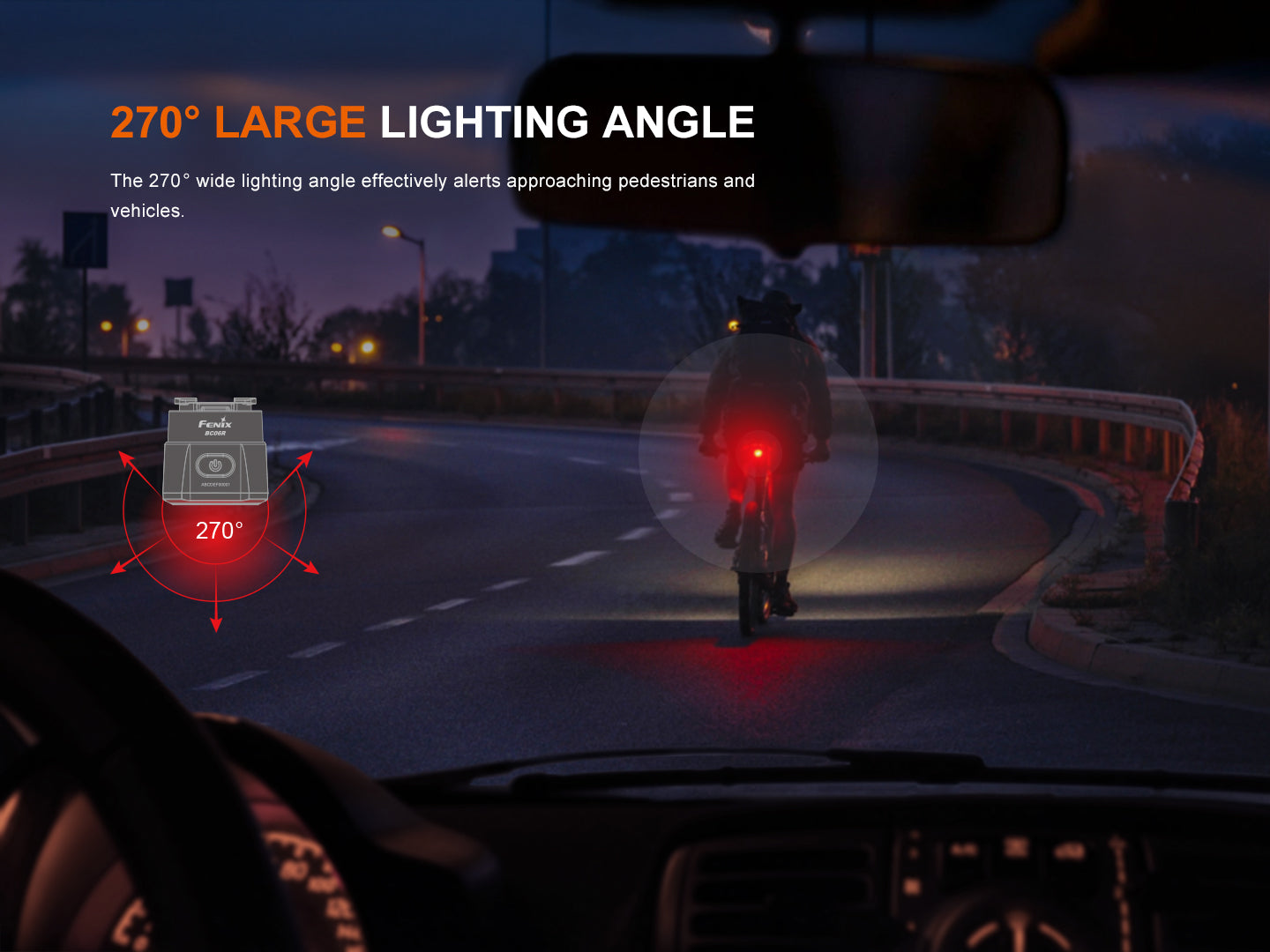 Fenix BC06R Smart-Brake Bicycle Taillight-11