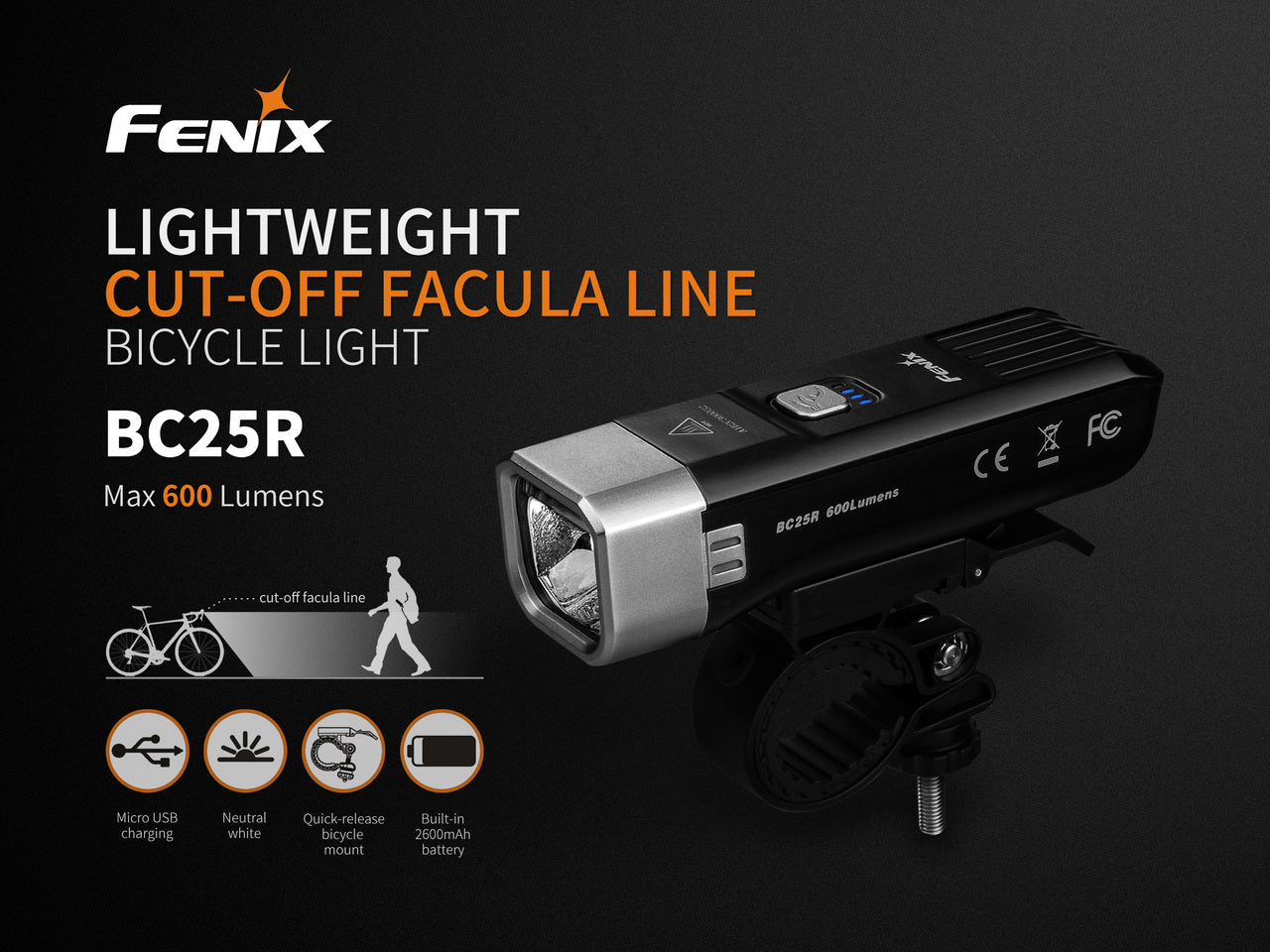 Fenix BC25R LED Bike Light-2