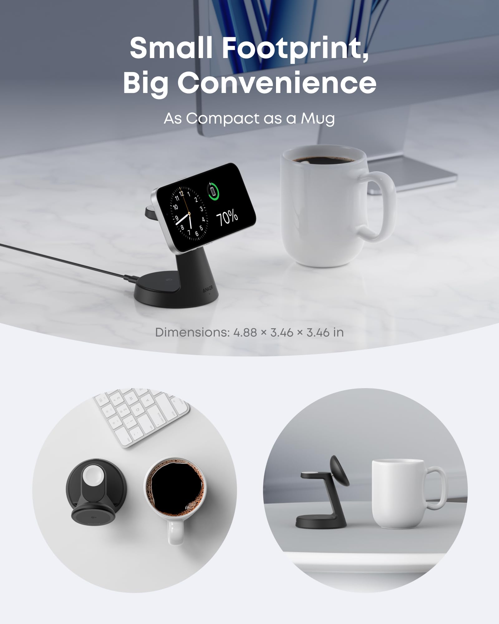 Anker MagGo Wireless Charging Station (3-in-1, Dock Stand)-9