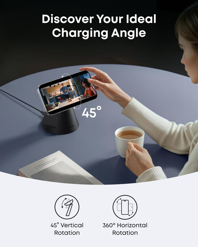 Anker MagGo Wireless Charging Station (3-in-1, Dock Stand)-12