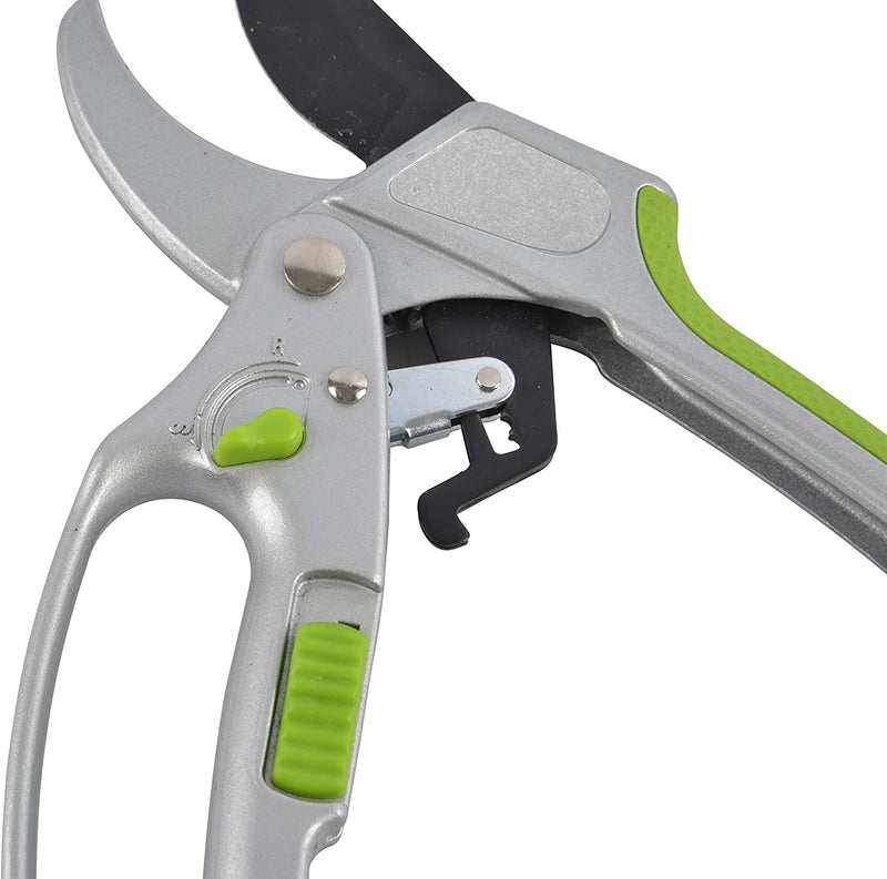 2-in-1 Garden Ratchet Pruning Shears Clippers-6