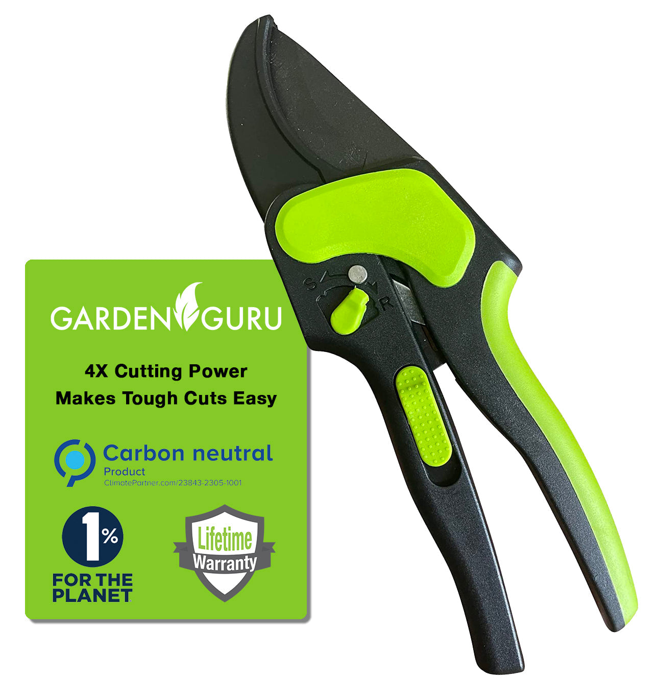 2-in-1 Ratchet Pruning Garden Shears Clippers-2