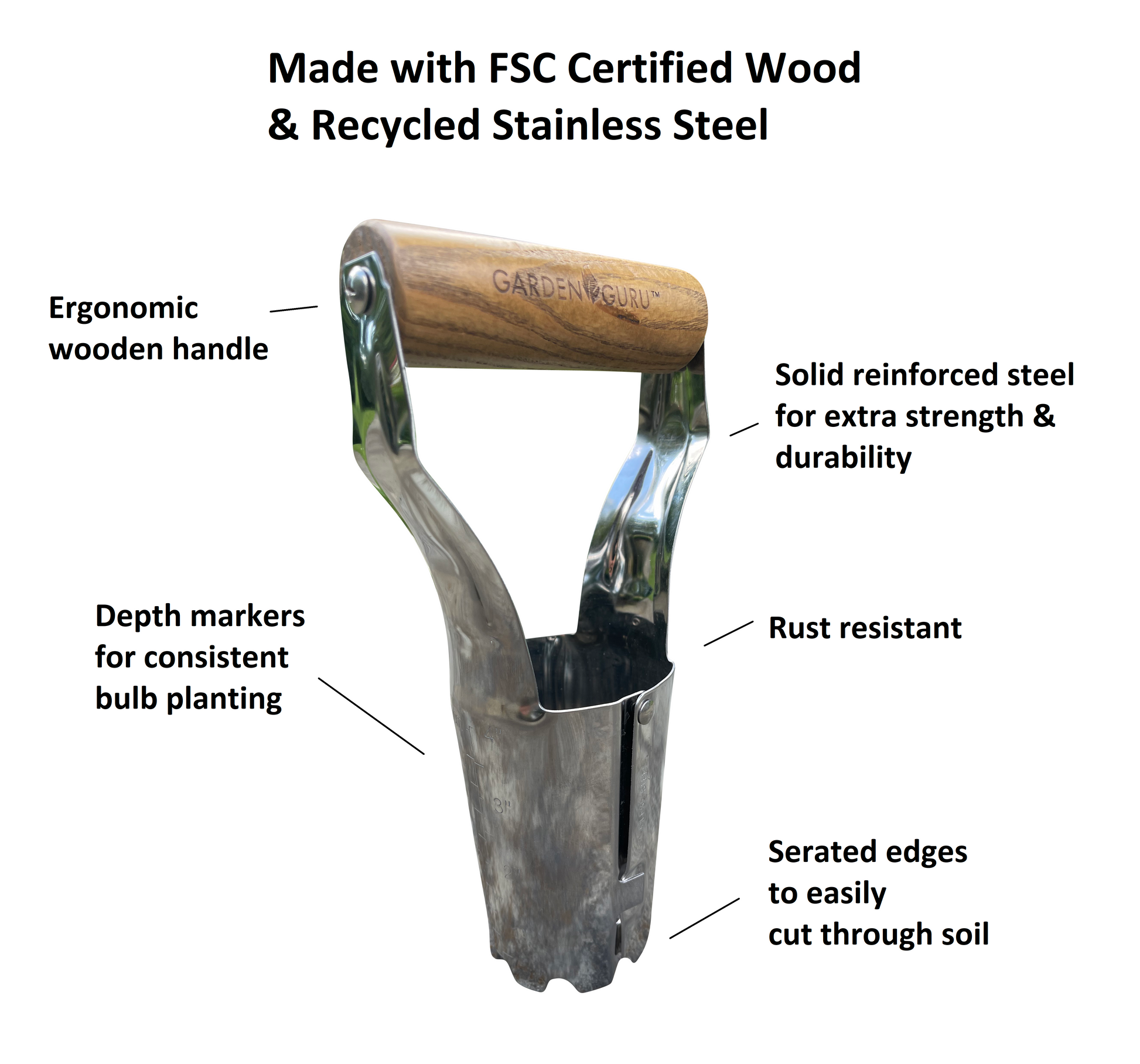 Stainless Steel Garden Bulb Planter-5