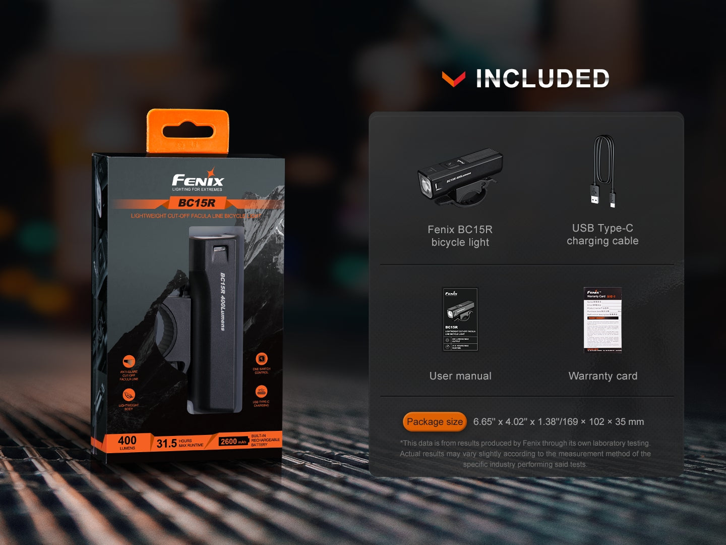 Fenix BC15R Lightweight Rechargeable Bicycle Light-15