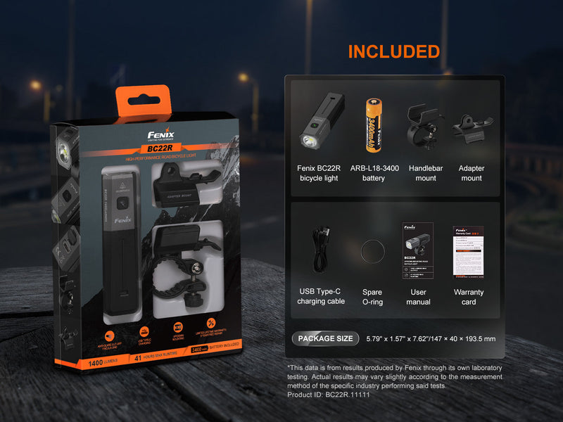 Fenix BC22R High-Performance Road Bike Light-16
