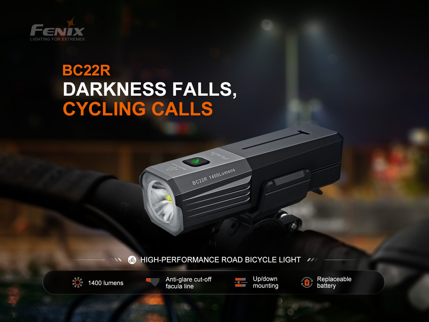 Fenix BC22R High-Performance Road Bike Light-2