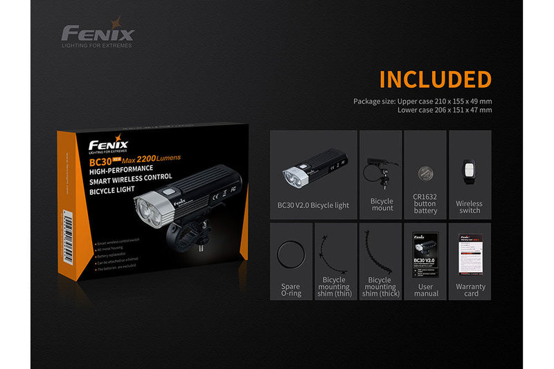 Fenix BC30 V2 LED Bike Light-13