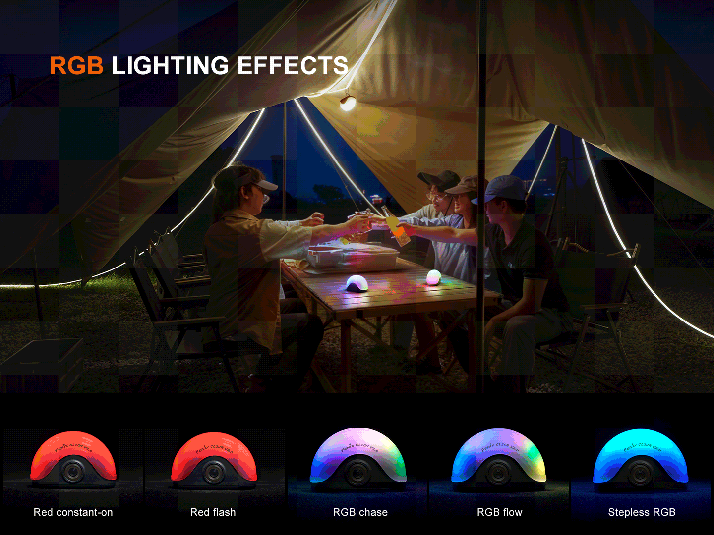 Fenix CL20R V2 Multicolor Camping Lantern-5