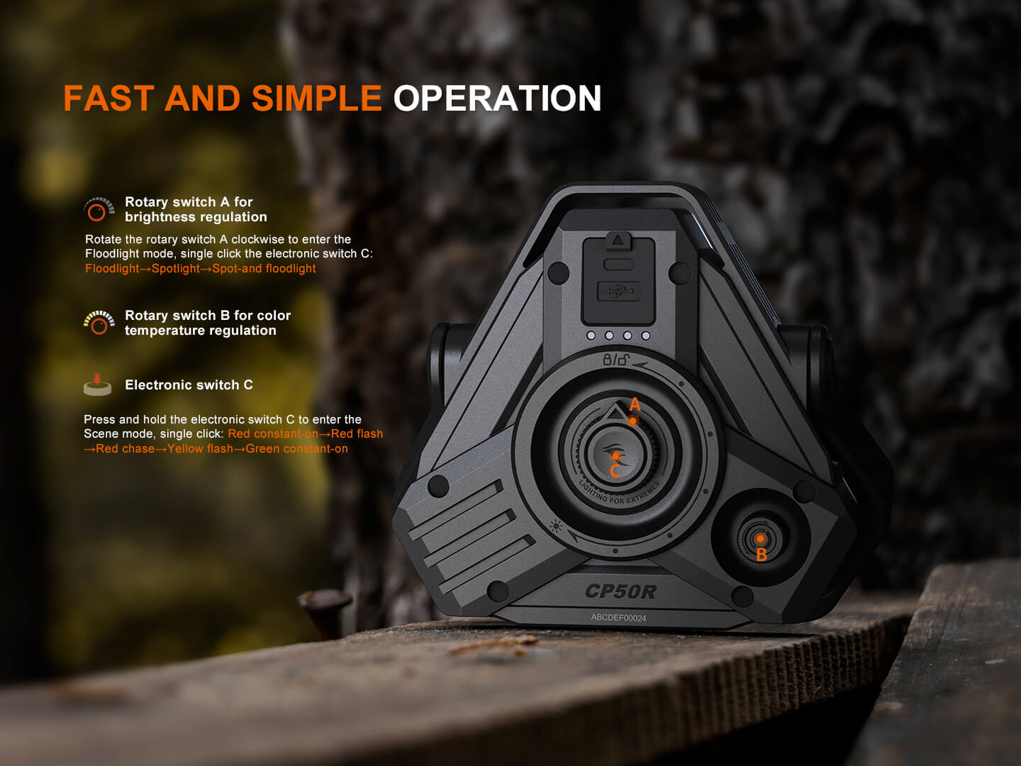 Fenix CP50R Road Hazard Camping Lantern-6