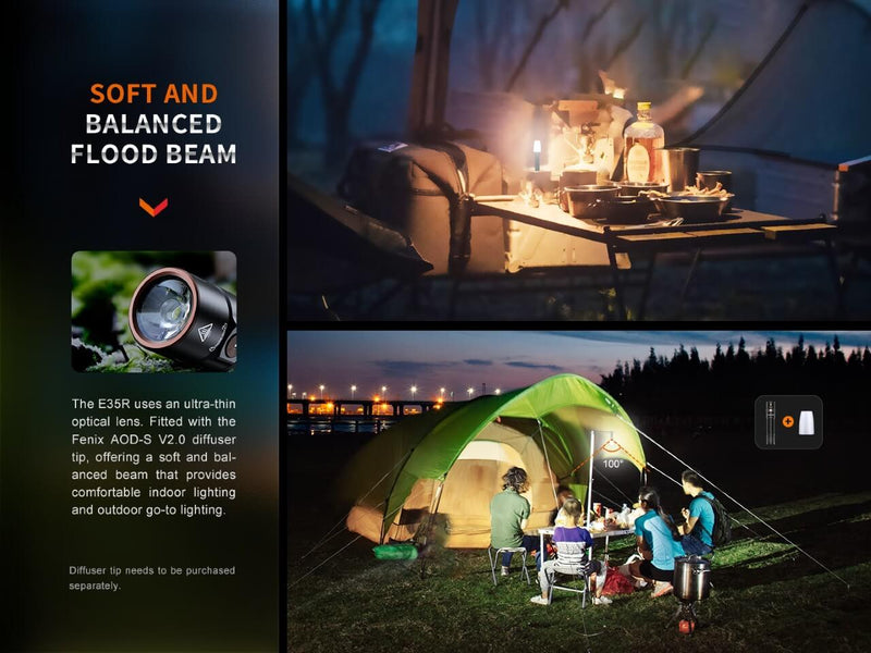 Fenix E35R High-Performance Rechargeable LED Flashlight-3