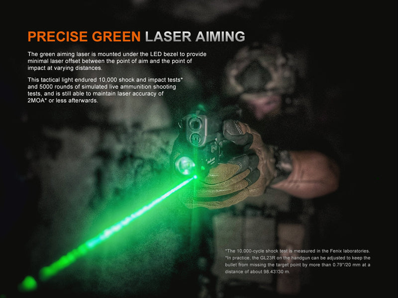 Fenix GL23R Green Laser Tactical Light-4